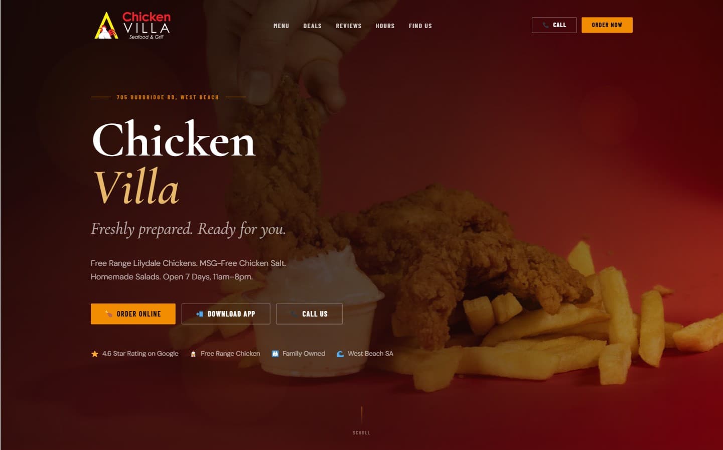 Chicken Villa website