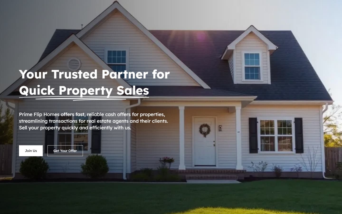 Prime Flip Homes website